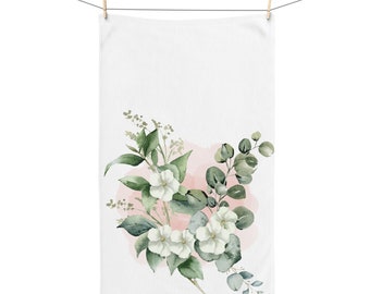 Leaf and flower decorator Hand Towel decor in leaf and flower design bathroom decoration hand towel