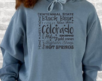 Colorado Adventure Hoodie: Garment-Dyed Cotton-Blend Sweatshirt