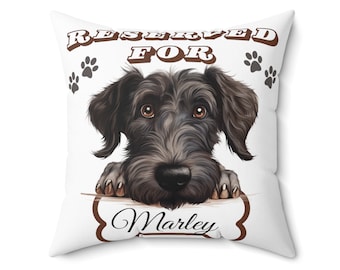 Oreiller personnalisé pour chien chevreuil écossais, coussin pour chien, cadeau pour maman, cadeau pour papa, cadeau pour amoureux des chiens, coussin pour chien, décoration pour chien personnalisée