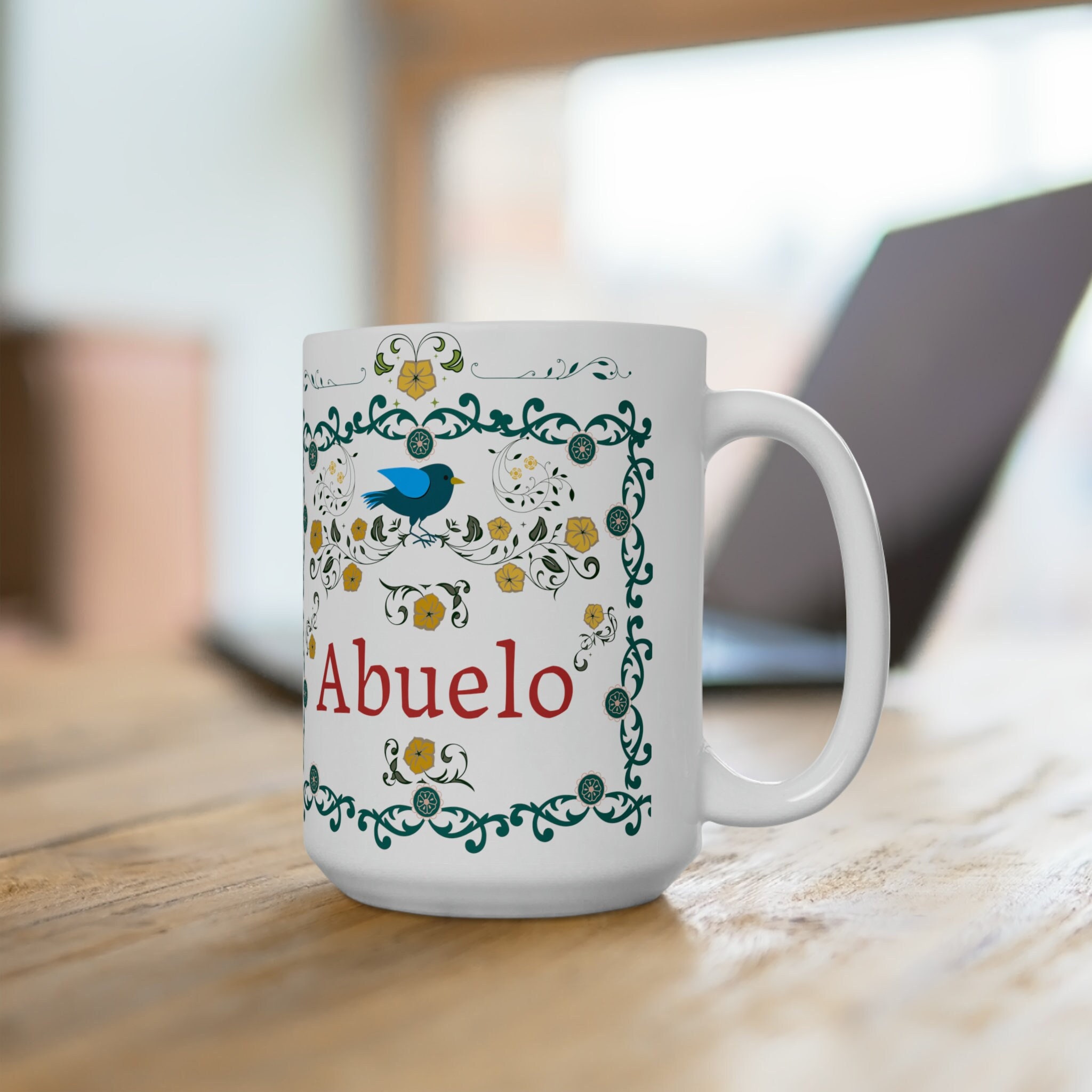Spanish Abuelo Grandfather Mug Ceramic Mug 15oz Spanish Inspired Abuelo Mug  Grandfather Gift Spanish Mug Gift for Grandpa Spanish Gift - Etsy
