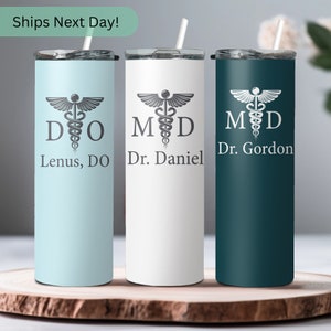 Doctor Tumbler Teacher Gifts With Name Gift For Doctor - Medical School Graduation Best Gift Tumbler With Straw - Medical Tumbler 20oz