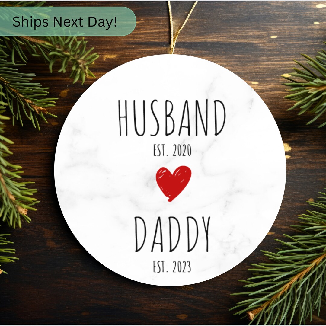 Husband Daddy Ornament With Name For Husband Daddy Gift Etsy husband-daddy-ornament-with-name-for-husband-daddy-gift-etsy