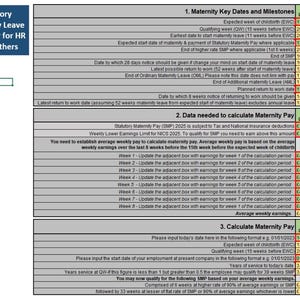 Maternity Pay Calculator Excel