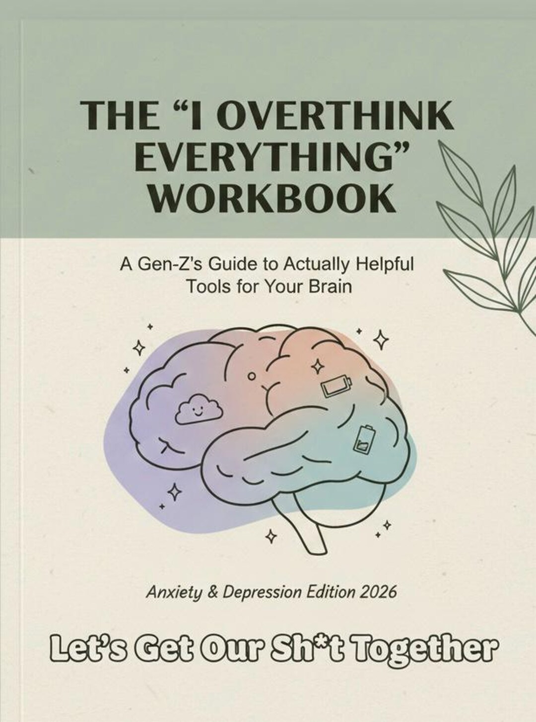 2026 Anxiety & Depression Workbook - Instant Digital Download ...