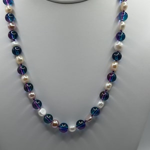 Suicide Awareness Freshwater pearl necklace