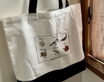 Tote Bag - Massachusetts State Symbols