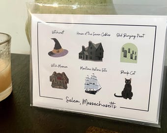 Notecard (Single) - Salem (MA) Symbols