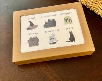 Notecards (5pk) - Salem (MA) Symbols