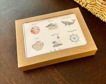 Notecards (5pk) - North Shore MA Symbols