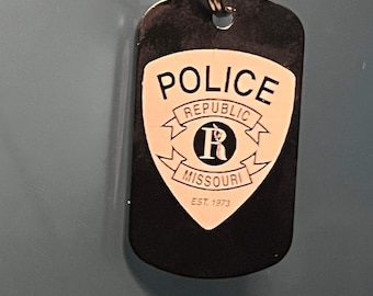 Politie badge sleutelhanger