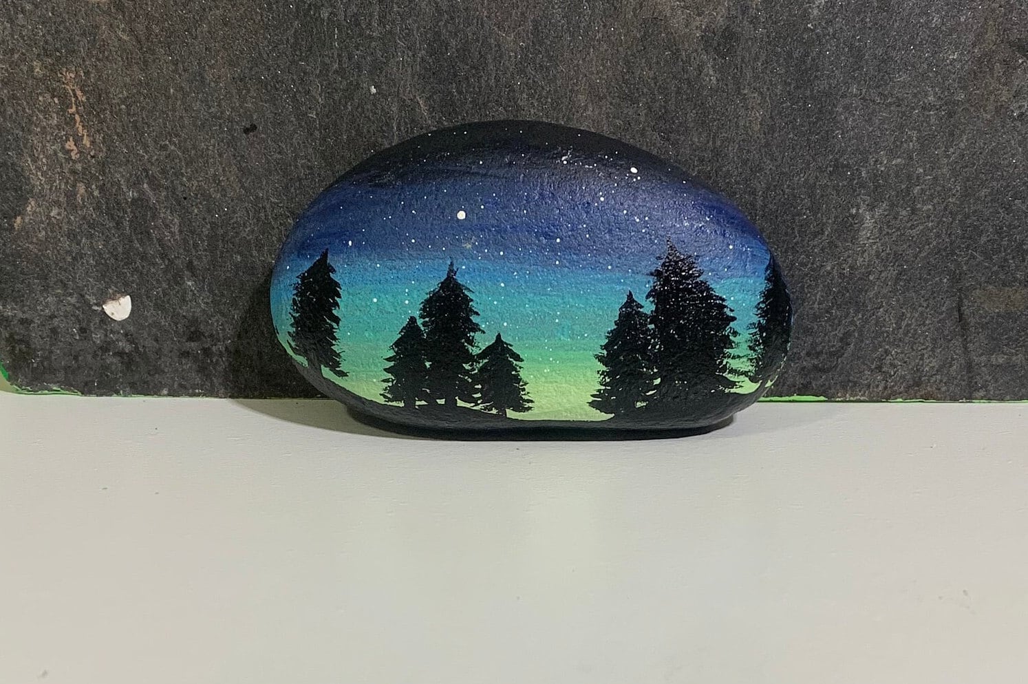 Painted Sea Stones Rocks, Painting Sunset and Sunrise Stones, Art Color Sea Stone,  Paint Rock Sunset, Personalization Drawing Stone 