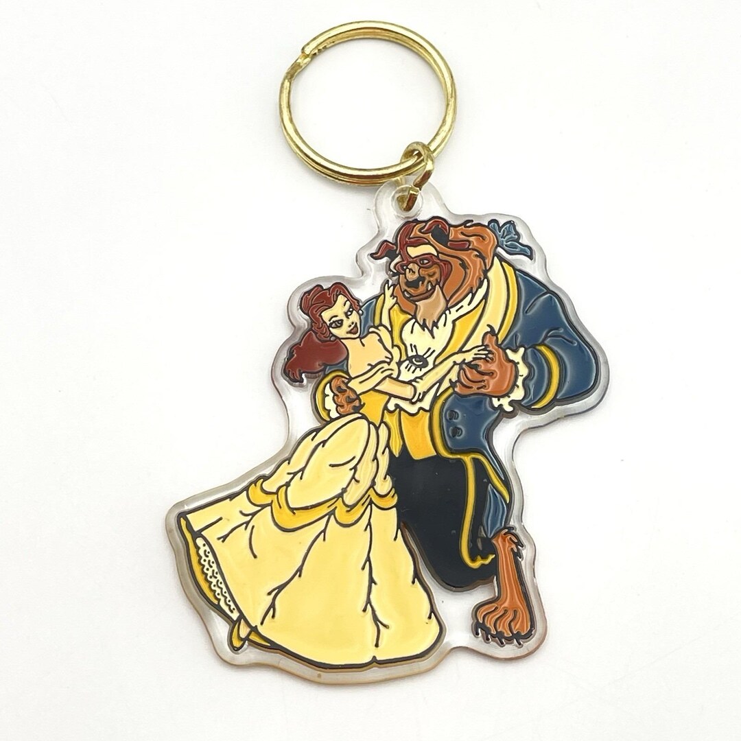 Vintage 1990s Disney Beauty and the Beast Brabo Group Acrylic