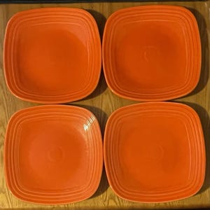 Square Fiesta Ware Plates - Etsy