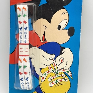 Vintage 1980s Disney Fun Laces Mickey Mouse 40" Shoelaces NOS Sealed USA image 3