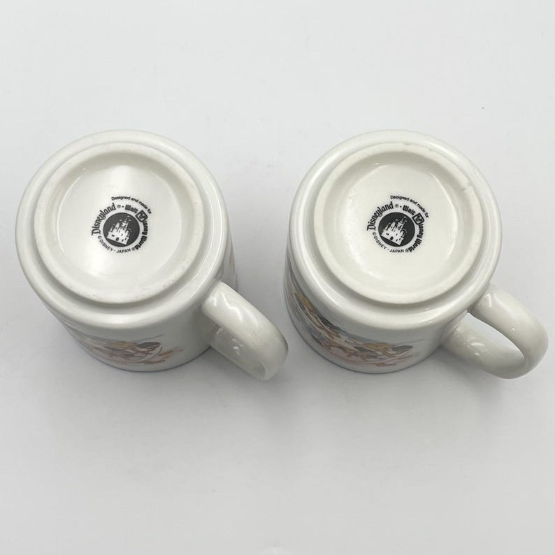 Vintage 1980s Disney Fantasia Sorcerer Mickey Mouse Mug Set Of 2 Brooms image 8