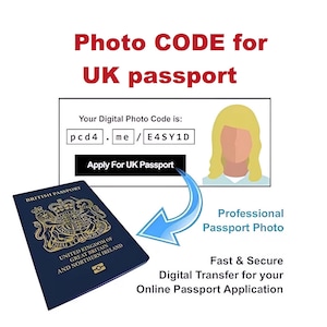 CÓDIGO para foto de pasaporte del Reino Unido online, envío mundial por correo electrónico