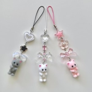 Sylvanian Family Themed Cat Phone Charms