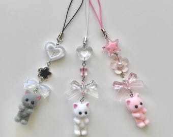 Sylvanian Family Themed Cat Phone Charms