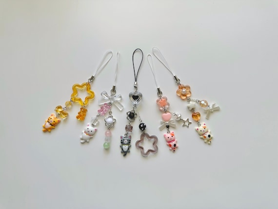 CATさま専用Phone Strap by Aurélie Mathigot Cute Matching Cat Phone Charms - Etsy