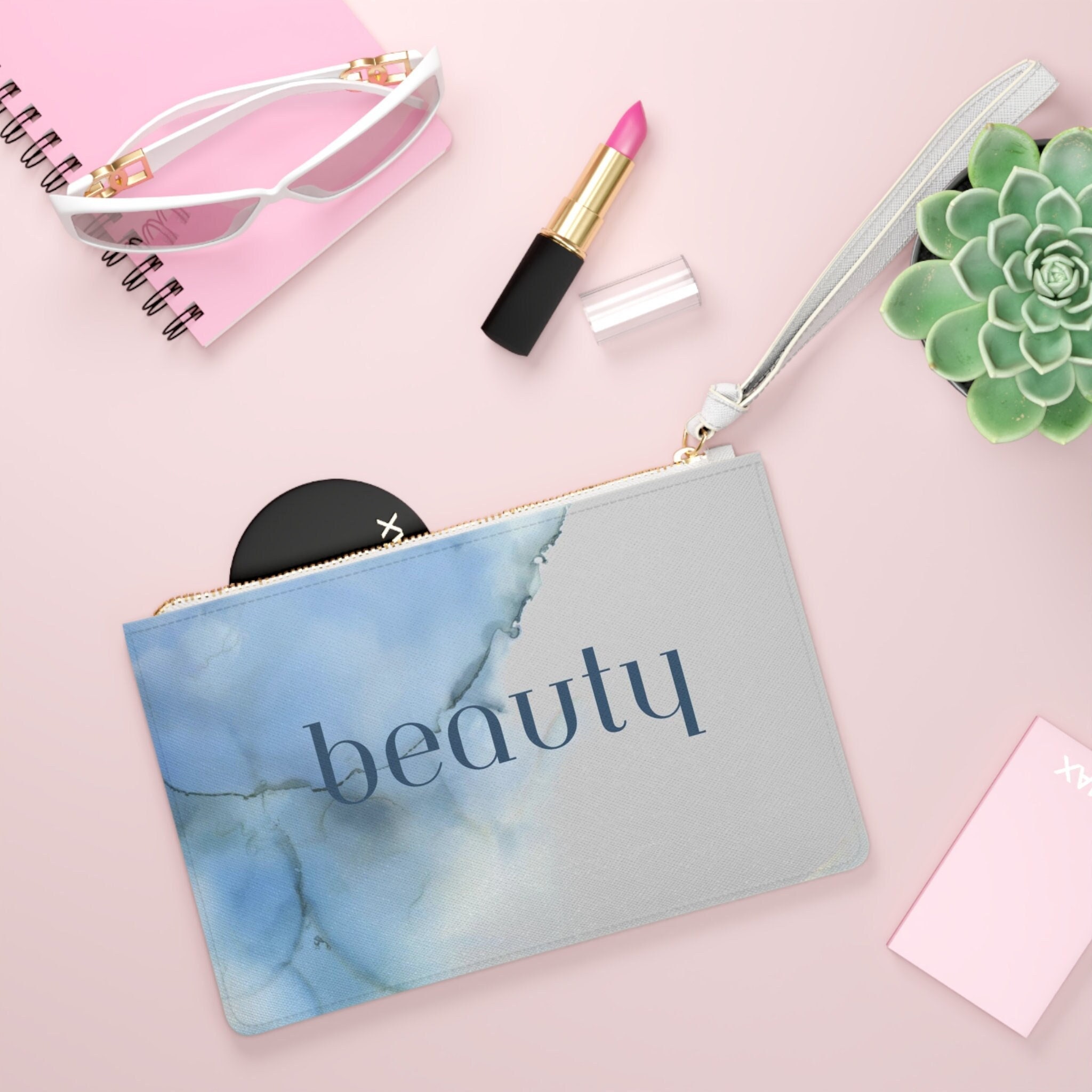 Abstract Beauty Cosmetic Bag Clutch Bag Art Bag Pencil Etsy