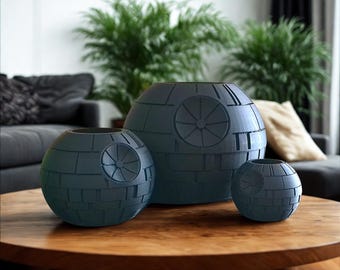 デス・スタープランター – 多肉植物、ハーブ、花のための3Dプリントスタープランター – Geeky Home Decor