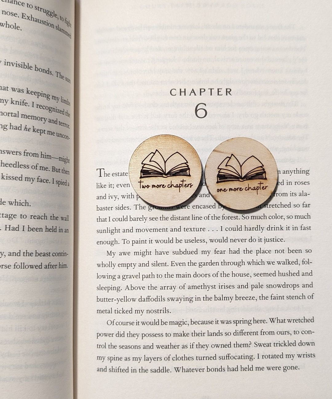 Reading Coin - One More Chapter or Two More Chapters Book Lover Gift - Etsy