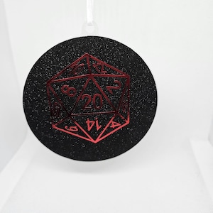 D20 Christmas Tree Ornament