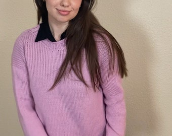 Modern Sweater* MACHINE Knitting Pattern* Youtube Tutorial Out Now!* Cozy Pullover* Classic Sweater* ReillStudios