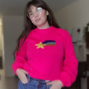 Mable's Star Sweater Machine Knitting Pattern: Gravity Falls Inspired (PDF Pattern)