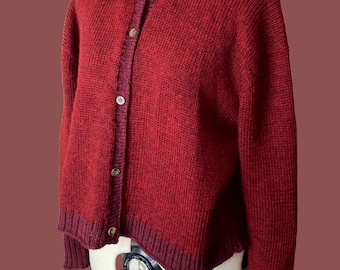 Cranberry Cardigan MACHINE Knitting Pattern with YouTube Tutorial (PDF Pattern)