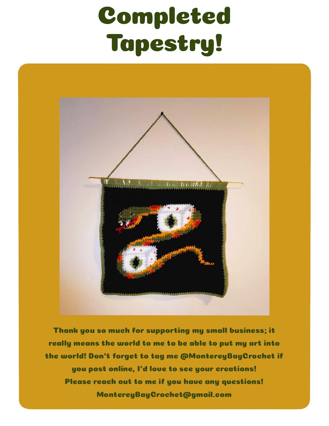 Crochet Tapestry Halloween Pattern Wall Art for Home Decor - Etsy