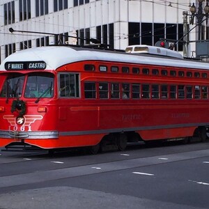Electric Trolley in San Francisco Digital Print