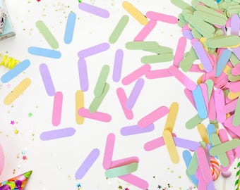Best Seller – Pastel Sprinkle Confetti Pieces – Cotton Candy Party Decor – Ice Cream Theme Table Scatter – Baby Shower or Birthday