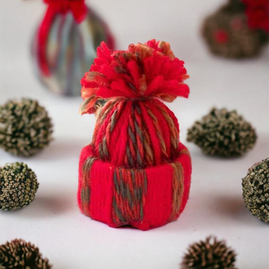 Crochet Christmas Pattern, Crochet Hat Ornament Pattern, Mini Crochet