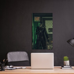 Joker Exit Print Diorama Photography Game Room Office Wall Decor Art