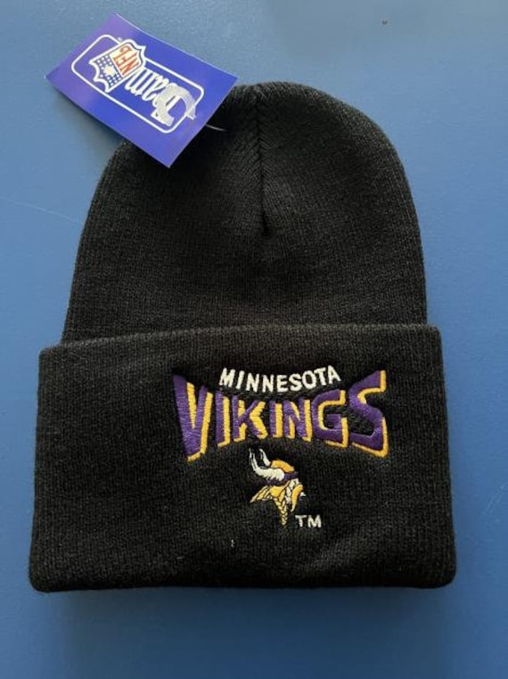 90s Embroidered Minnesota Vikings Beanie, Minnesot