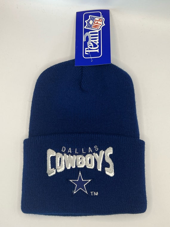 90s Embroidered Dallas Cowboys Beanie, Dallas Texa