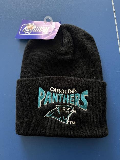 90s Embroidered Carolina Panthers Beanie Carolina Panthers Gifts