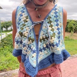 Granny square vest