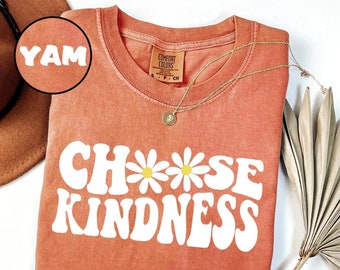 Comfort Colors® Choose Kindness Shirt Floral Gift For Teacher Daisy Flower Shirt Back To School Teacher Shirt Be Kind Shirt Teacher Shirts