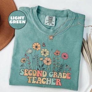 Second Grade Custom Teacher Shirt for 2nd Grade Teacher Shirt 2nd Grade T-Shirt Second Grade TShirt Elementary School Teacher Teaching Tee