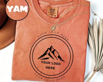 Camicia con design del logo in colori comfort personalizzati per il logo aziendale Camicia della squadra di merchandising Maglietta con logo personalizzato Logo qui Tee Crea la grafica del tuo logo