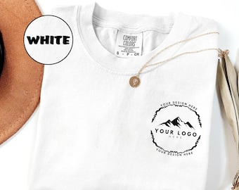 Camicia con design del logo in colori comfort personalizzati per il logo aziendale Camicia della squadra di merchandising Maglietta con logo personalizzato Logo qui Tee Crea la grafica del tuo logo