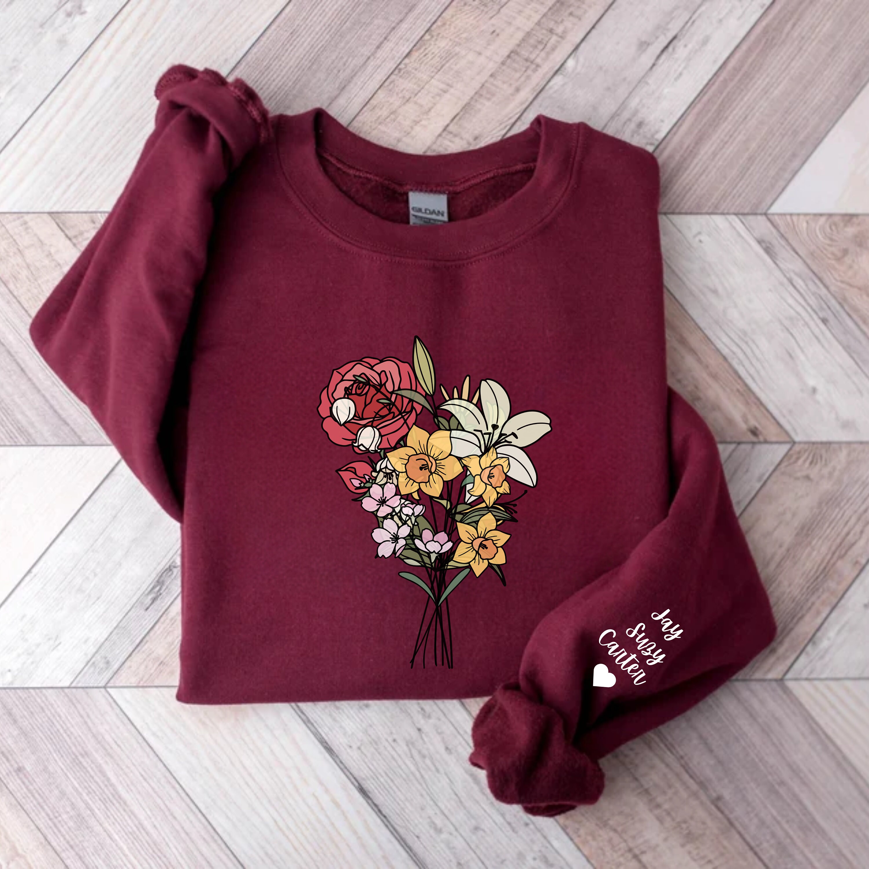 完売品】BOUQUET SWEAT SHIRT 完売品】BOUQUET SWEAT SHIRT