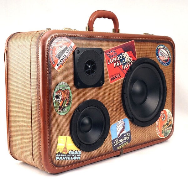 Suitcase Boombox Etsy