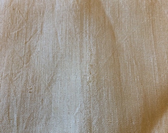 Ivory Raw Silk Yardage, 14" x 22 Yards Perfect for Hand-Dyed Scarves