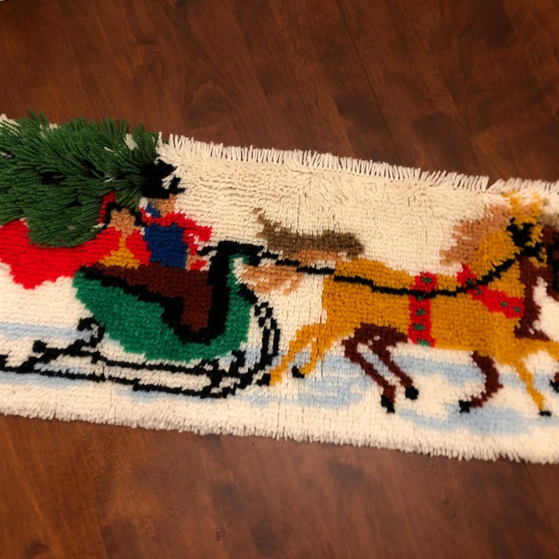 Rectangular Holiday Rug - Etsy