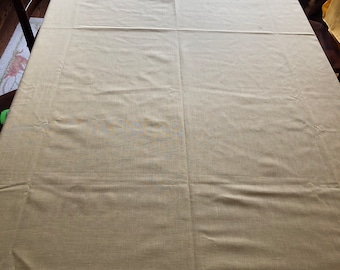 Vintage Gold Cotton Solid Rectangular Tablecloth | 58" x 100.5"