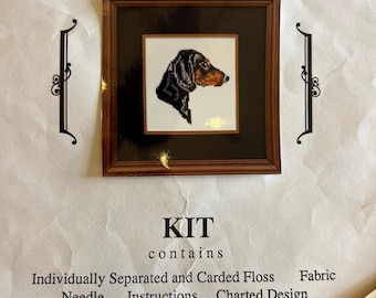 Pegasus Originals, Inc. Counted Cross Stitch Needlwork Kit Dachsund Dog Head