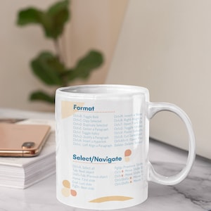 PowerPoint Shortcuts Mug | Mug for Work Bestie | Consulting Mug | Consulting Gift | Coworker Gift | Gift for Her | Management Consultant